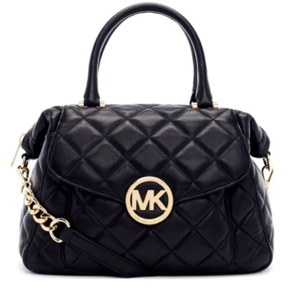 Michael Kors Large quilted Fulton bag & wallet set